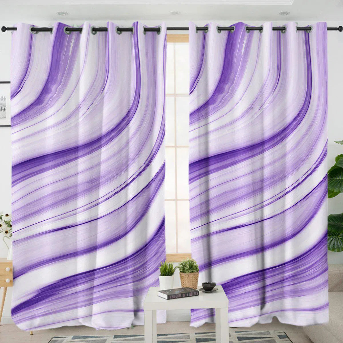 Pfeiffer Beach Curtains - Coastal Inspired Window Treatments for Living Room & Bedroom - Light Filtering & Privacy Sheer Drapes