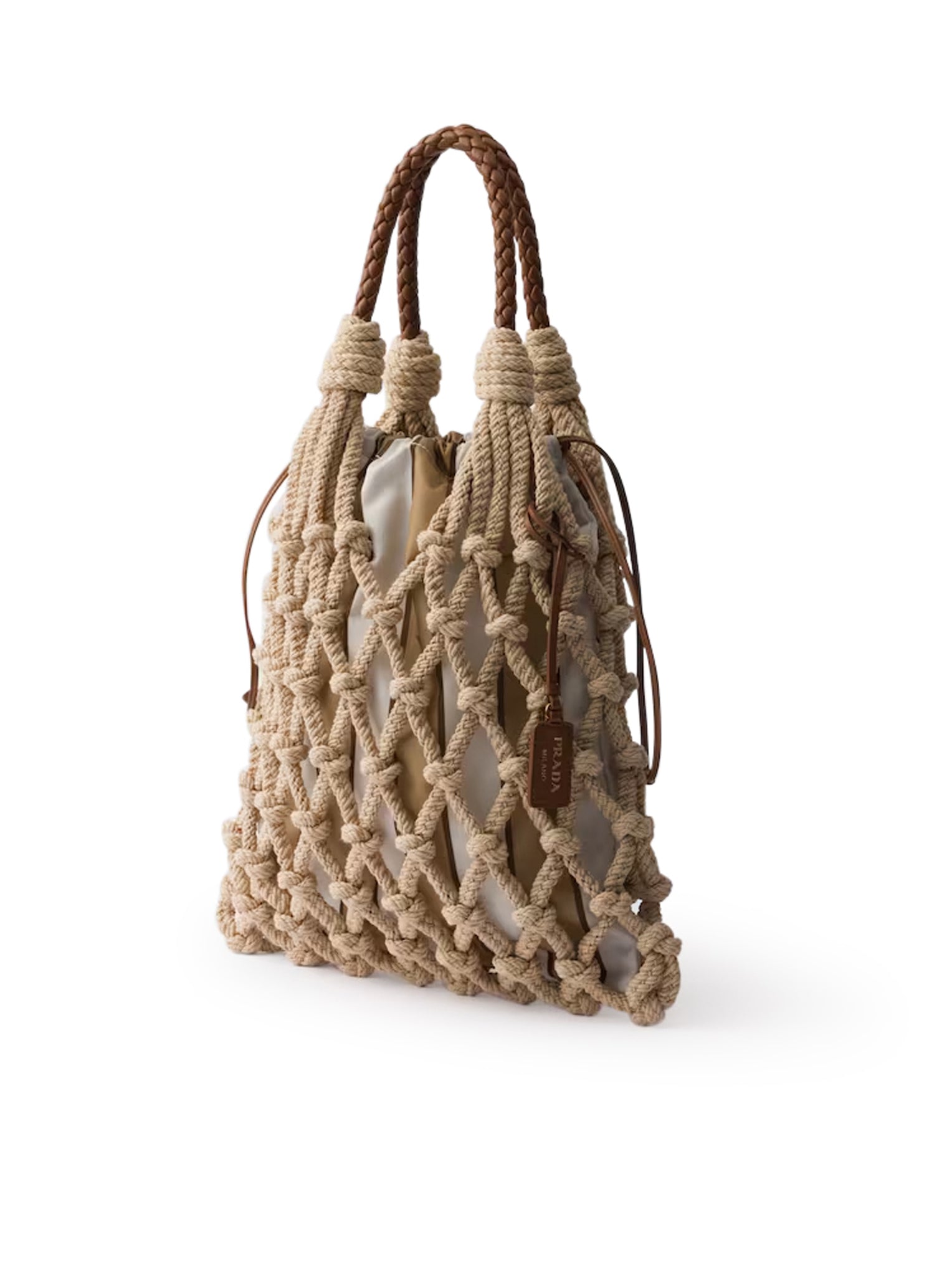 NOUÉ Medium Cotton Rope Bag - Stylish & Durable Handmade Tote for Beach, Shopping & Everyday Use