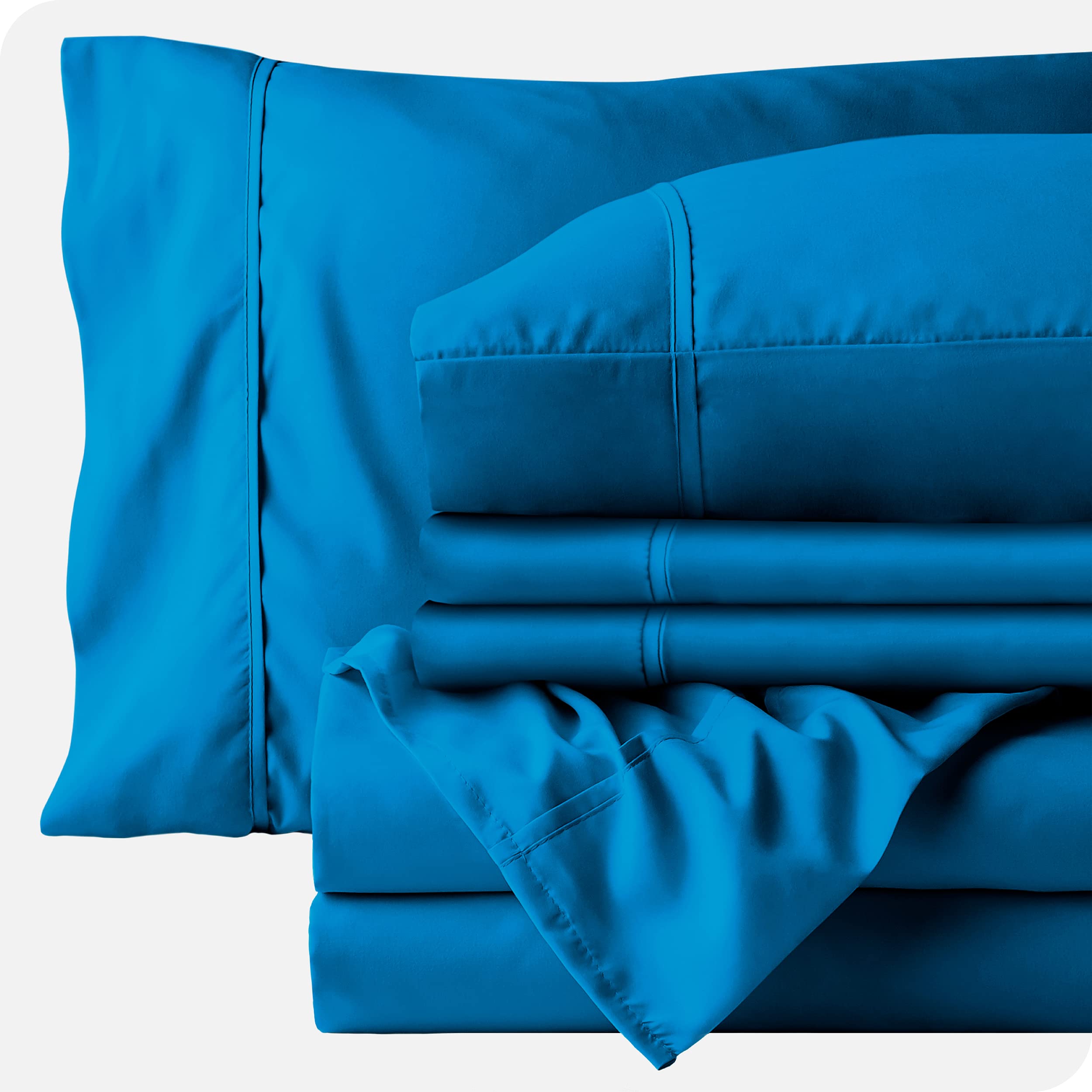 Royal Blue Twin XL Sheet Set - 6 Piece Deep Pocket Sheets for Adjustable Beds (32