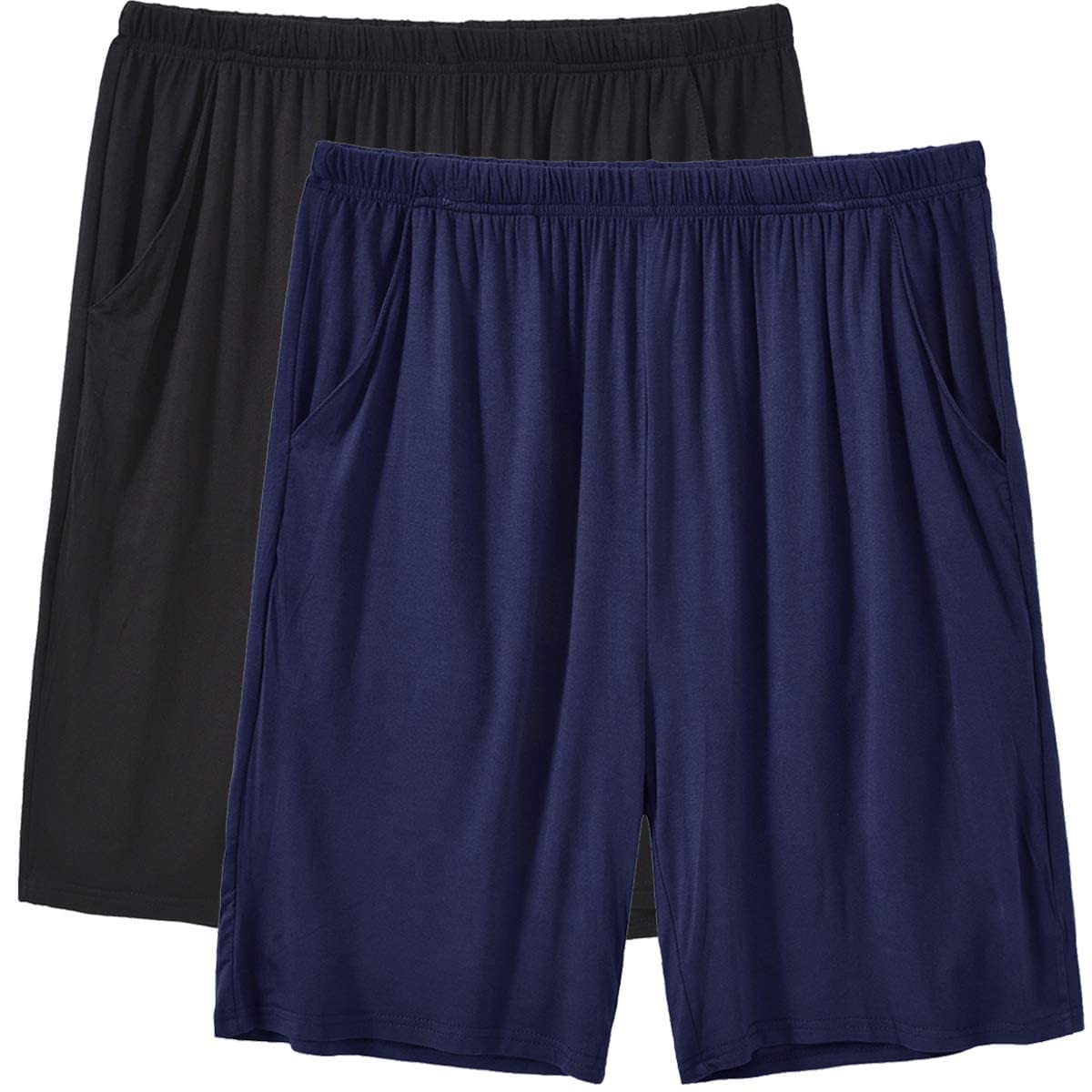 JINSHI Men's Lounge Shorts - Ultra Soft Modal Sleepwear Pajama Shorts with Pockets for Nightwear & Home Relaxation | Perfect for Sleeping, Lounging, and Summer Comfort