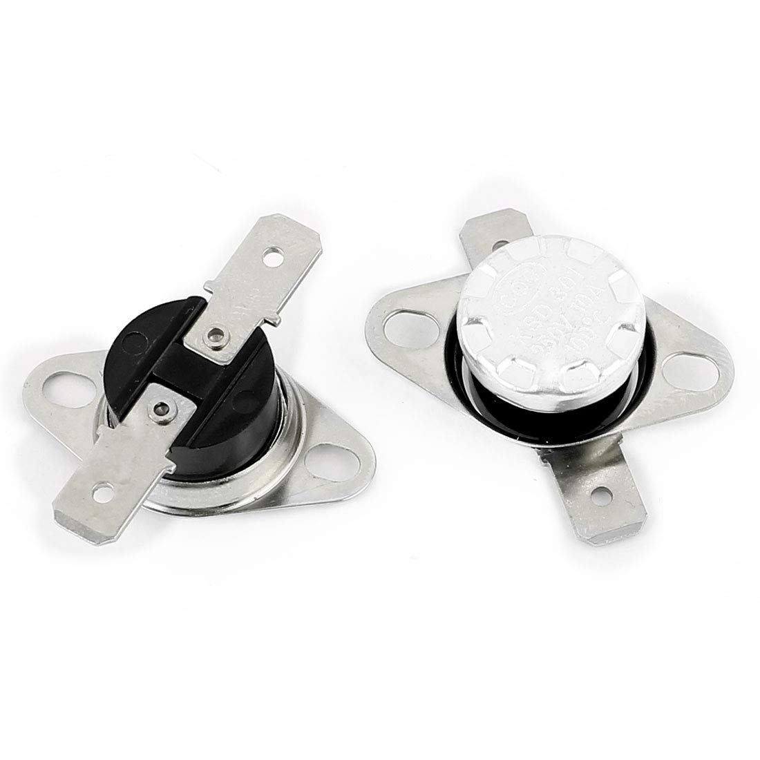 2 Pcs KSD301 NC Thermostat Switch - 250V 10A, 100°C Temperature Control for Home Appliances | HVAC, Water Heaters & Coffee Makers Accessories