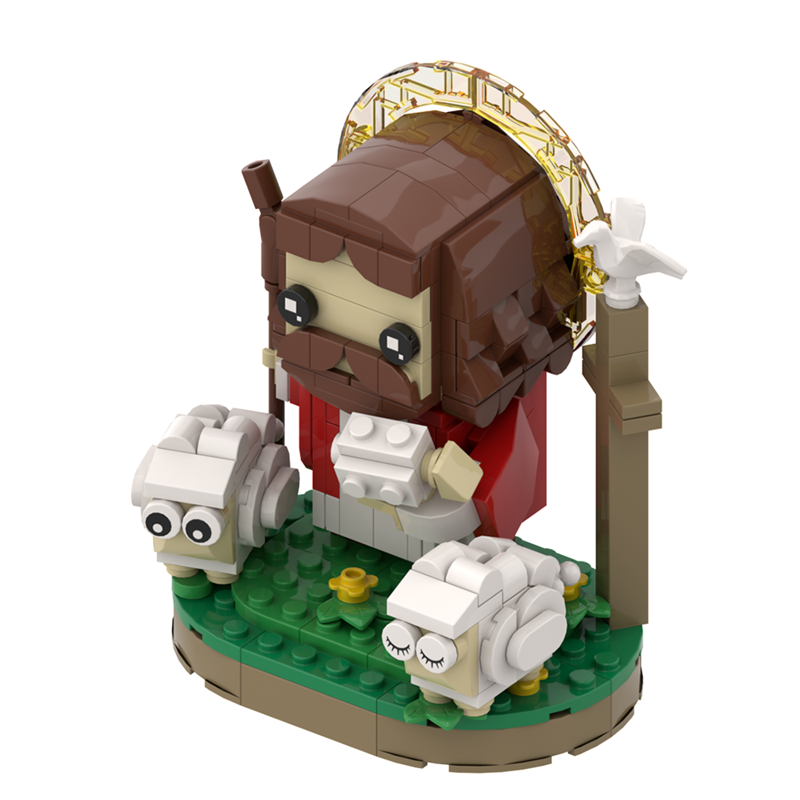 280PCS MOC Shepherd Jesus Nativity Scene Building Blocks Set - Christmas Religious Gift for Kids & Adults - Perfect for Holiday Decorations & Christian Education