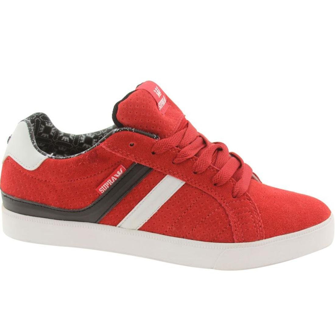 Supra Sport Sneakers - Red Suede High-Top Skate Shoes for Men & Women | Comfortable & Durable Design for Skateboarding, Streetwear & Casual Wear