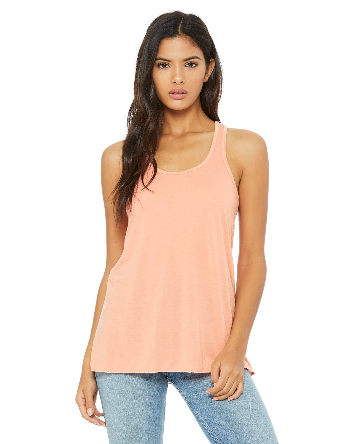 Bella Canvas Women's Flowy Racerback Tank Top - Soft Breathable Fabric, Sunset Color, XX-Large Size - Perfect for Yoga, Gym & Summer Outfits