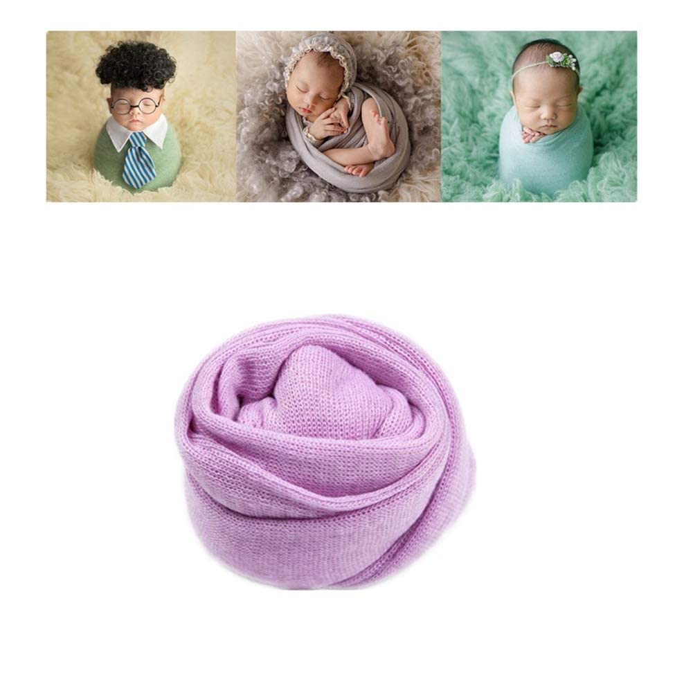 Soft Stretch Knitted Baby Photo Blanket Wrap - Newborn Photography Props for Boys & Girls | Perfect for Newborn Shoots, Christening & Family Portraits