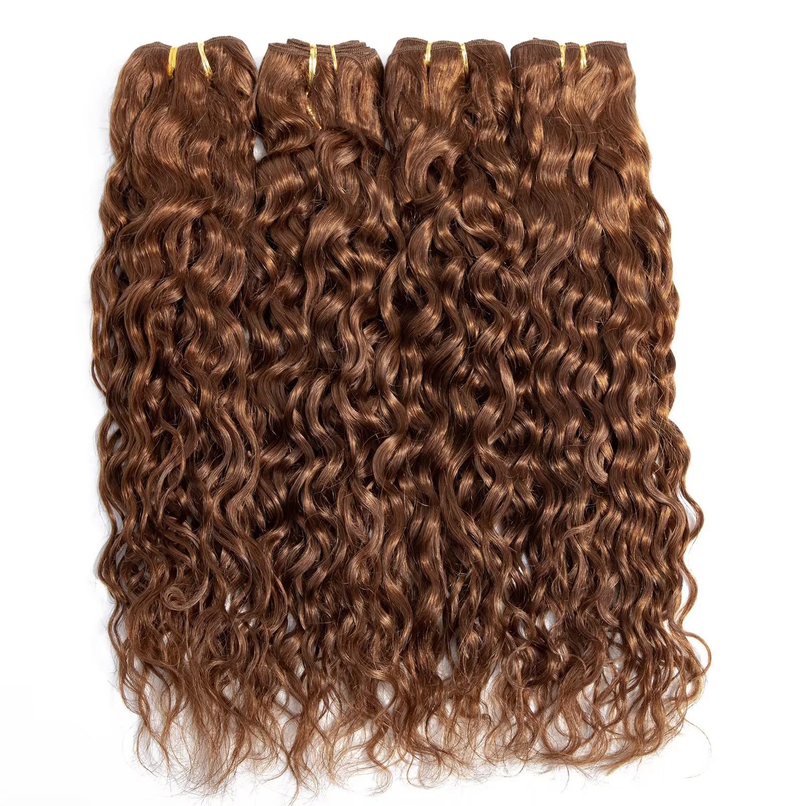 FEEL ME 8A Mink Brazilian Water Wave Human Hair Bundles - 3 Bundles 30
