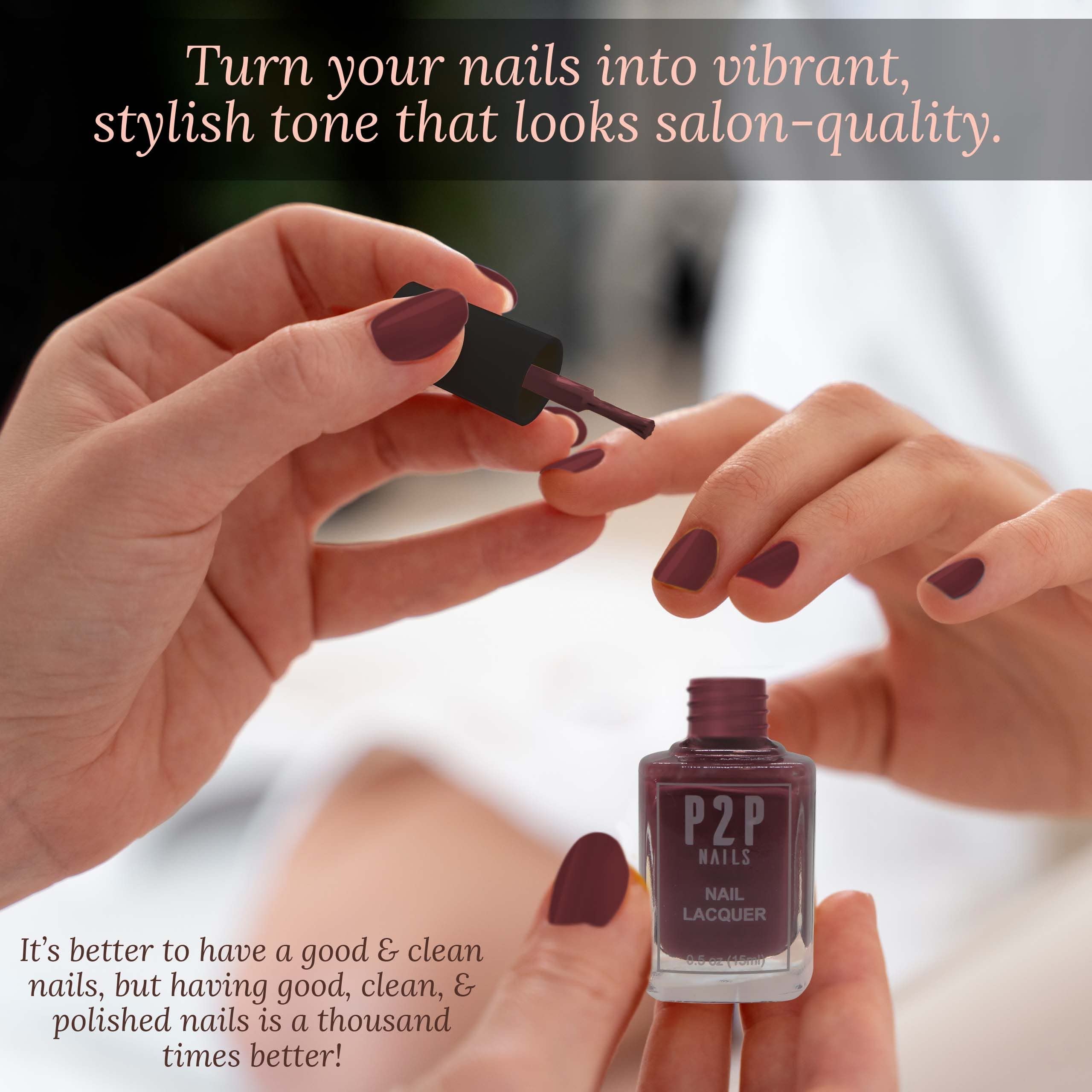 Long-Lasting Pink Nail Polish - Quick Dry Non-Chip Gel Nail Lacquer - Salon Quality Rosewood Nail Polish for All Seasons - Perfect for Manicures, Pedicures & Special Occasions