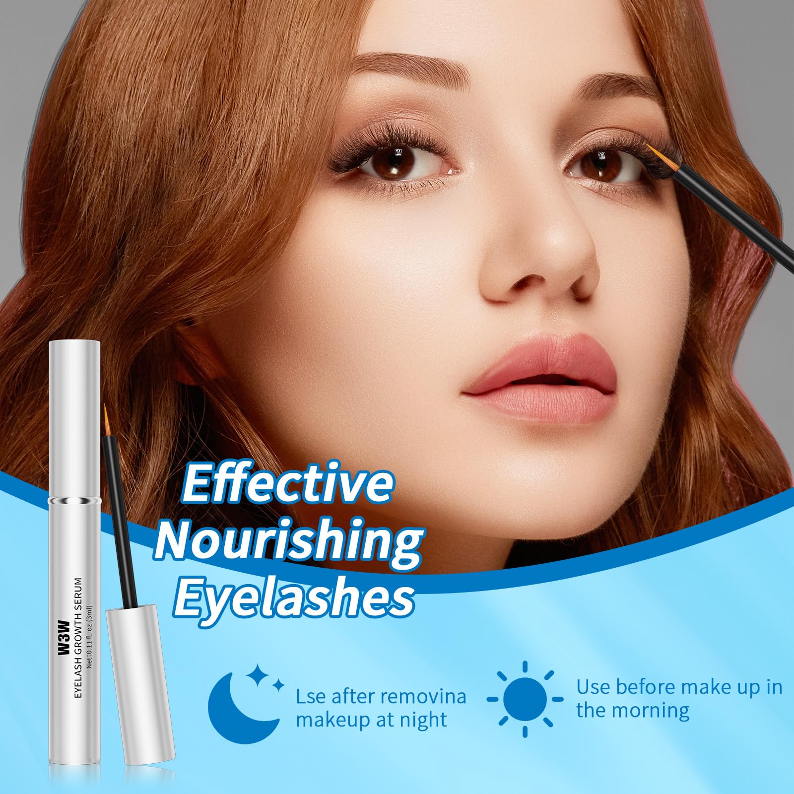 Premium Eyelash Growth Serum - Natural Lash Enhancer for Longer, Fuller & Thicker Lashes | Gentle Formula with Nourishing Ingredients | 3ml Bottle | Perfect for Daily Use & Special Occasions