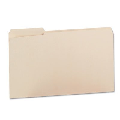 1/3 Cut Top Tab Legal Manila File Folders - 100/Box for Office Organization & Document Storage | Perfect for Filing Cabinets, Home Office & Business Use