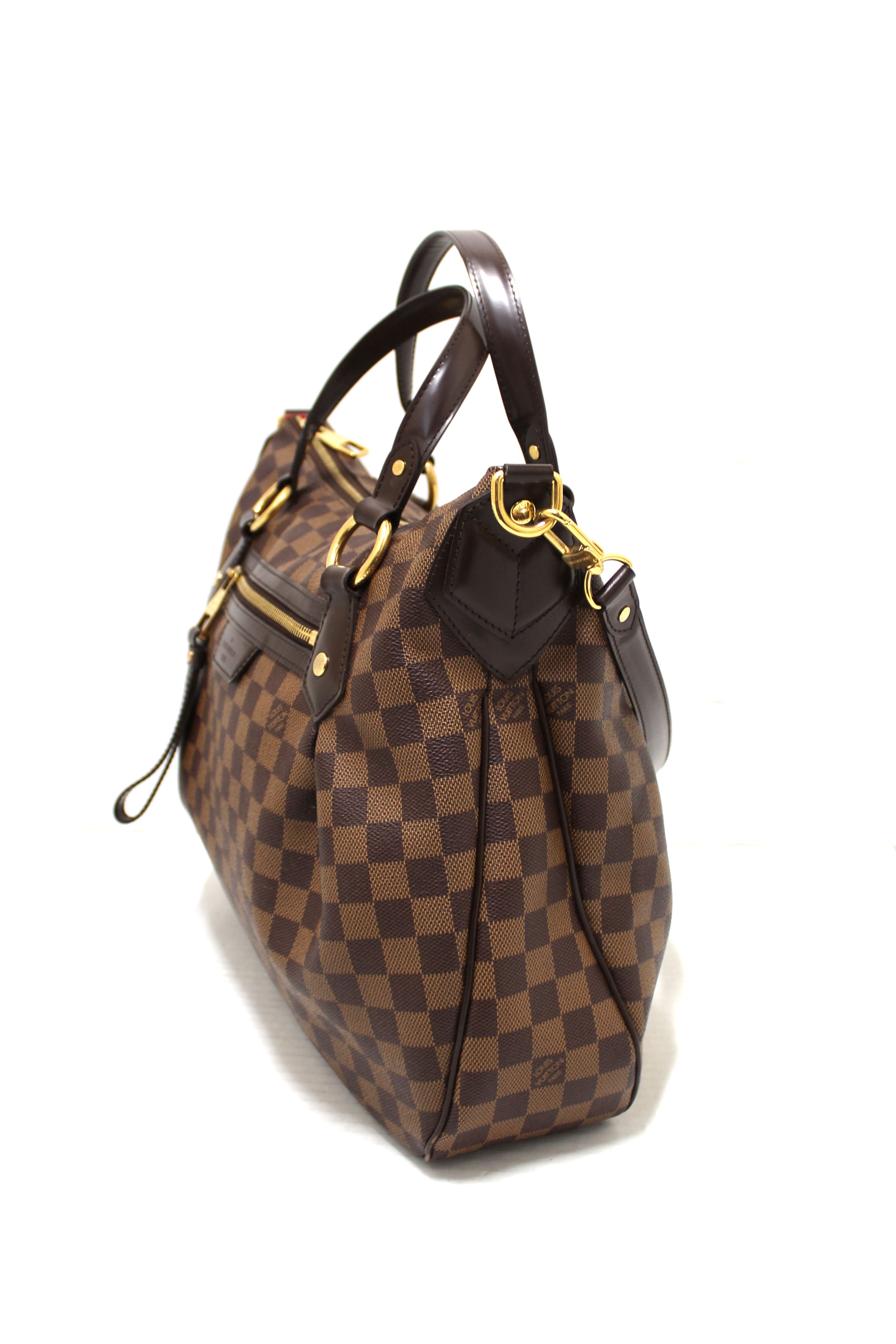 Authentic Louis Vuitton Damier Ebene Evora MM Tote Bag - Luxury Designer Handbag for Women, Perfect for Work, Travel & Everyday Use