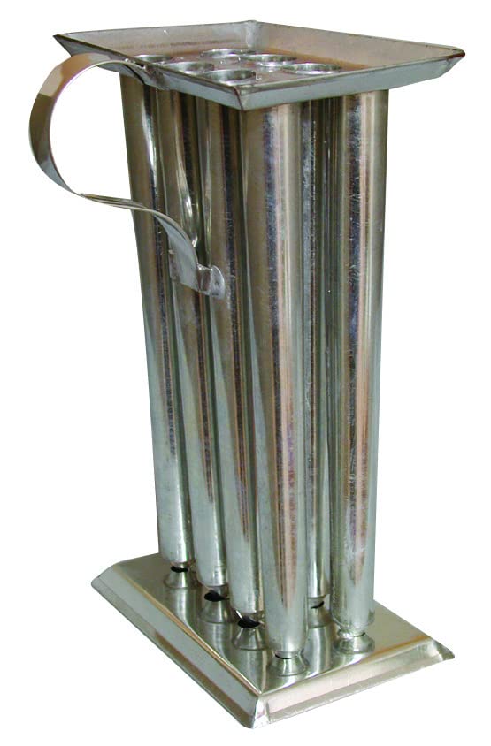 Premium Mann Lake 8 Tube Candle Mold 10.5