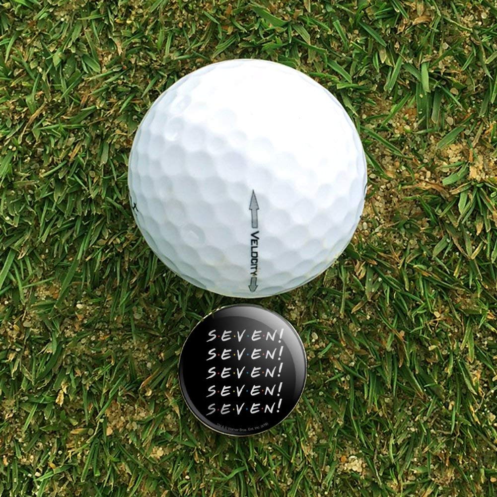 Friends TV Show Themed Magnetic Golf Hat Clip with Ball Marker - Perfect for Golf Enthusiasts & Fans of the Show - Ideal for Golf Courses, Tournaments & Casual Play