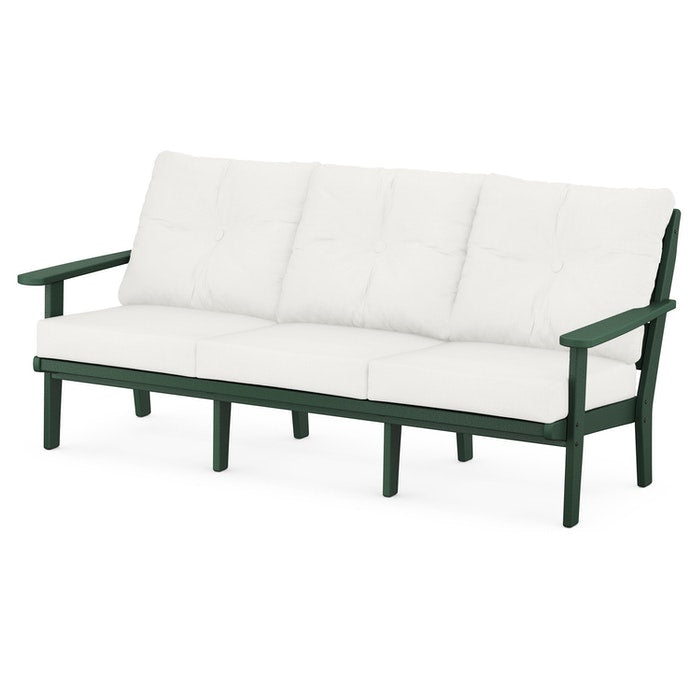 POLYWOOD Lakeside Deep Seating Sofa - Durable Outdoor Furniture for Patio, Poolside & Backyard Relaxation