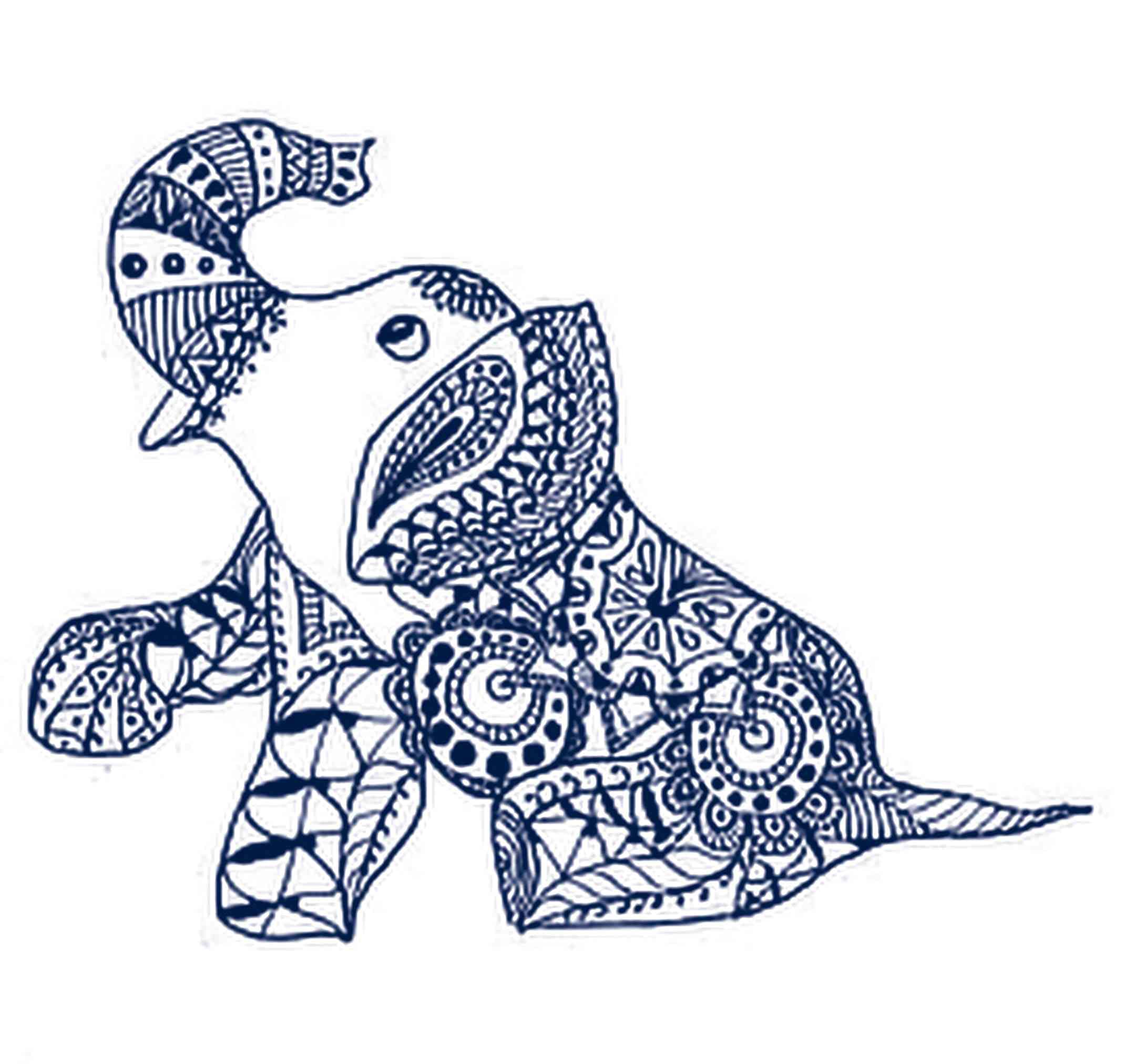 Long-Lasting 1-2 Weeks Semi-Permanent Temporary Tattoos for Adults - Realistic Navy Blue Elephant & Peacock Designs - Perfect for Birthdays, Parties & Festivals - Waterproof Fake Tattoos for Men & Women (4 Sheets) - Chest, Neck & Arm Body Art