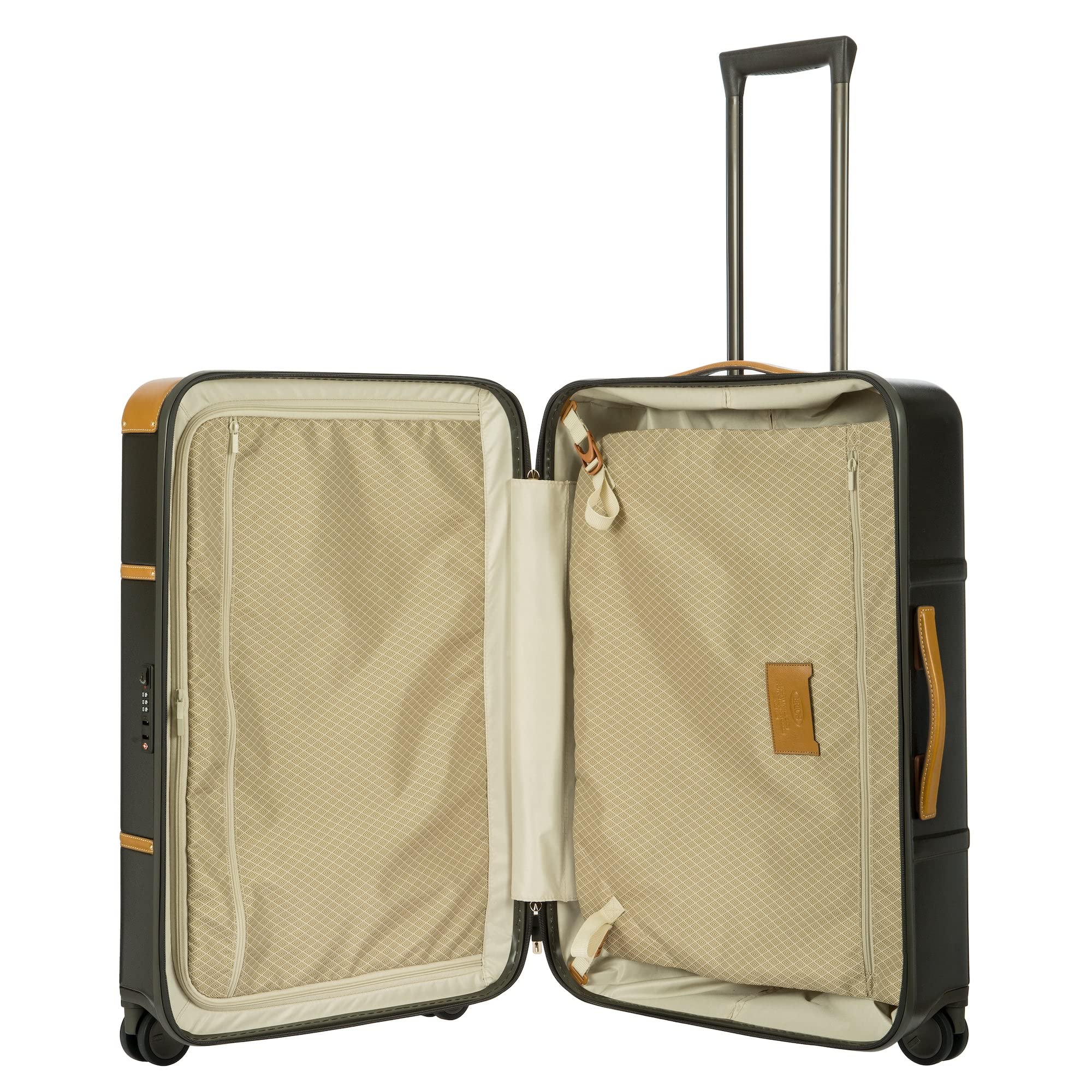 Bric's Bellagio 2.0 Spinner Trunk - 27 Inch Luxury Suitcase for Travel - TSA Approved Luggage for Women & Men - Olive Green Hardshell Carry-On - Perfect for Business Trips & Vacations