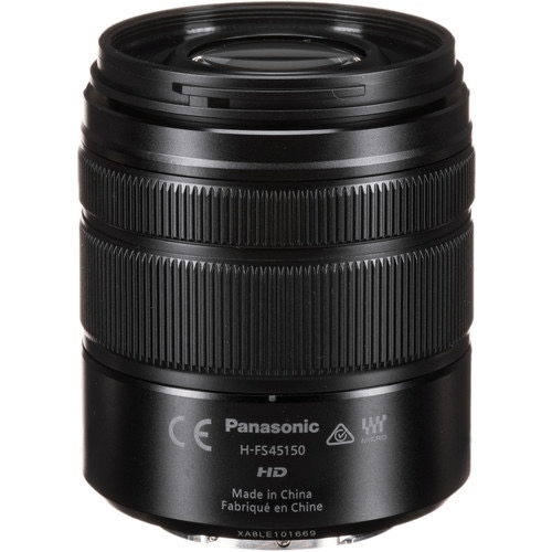 Panasonic Lumix G Vario 45-150mm f/4-5.6 ASPH MEGA OIS Telephoto Zoom Lens (Black) - Perfect for Portrait, Wildlife & Travel Photography
