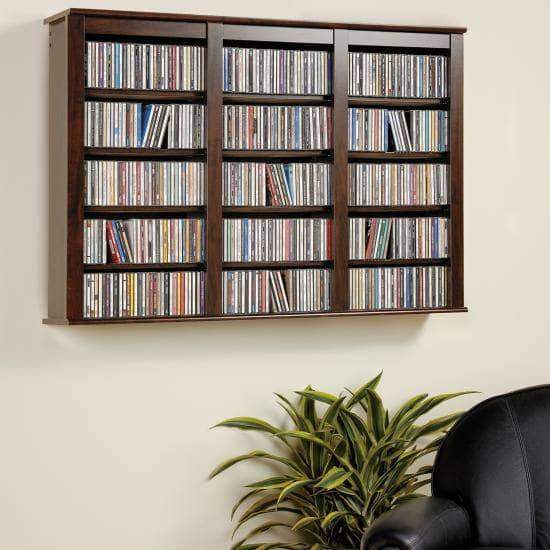 Triple Wall Mounted Storage Organizer - Space Saving Shelves for Bathroom, Kitchen & Garage | Multiple Size & Color Options