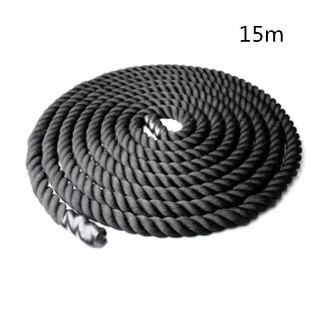 Premium Heavy Battle Rope for CrossFit & Calisthenics Training - 50ft Gym Rope for Full-Body Workout, Strength & Endurance - Perfect for Home Gym, Outdoor Fitness & Functional Training