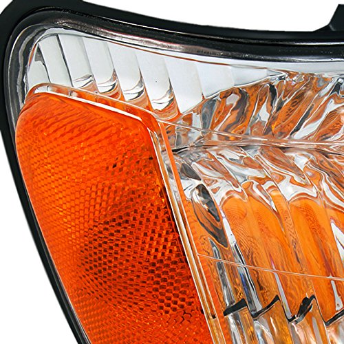AKKON Replacement Headlights with Corner Lights for 2000-2004 Toyota Tundra Regular & Access Cab - LH + RH Pair - Durable Aftermarket Upgrade for Improved Night Driving Visibility
