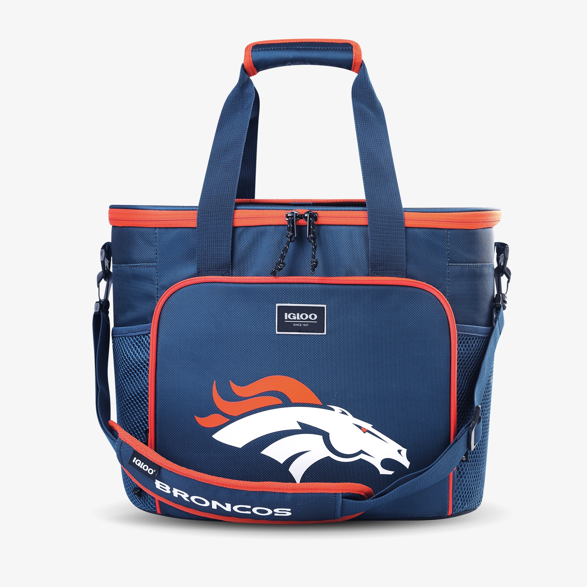 Denver Broncos NFL Team Logo Insulated Tailgate Tote Bag - Perfect for Game Day, Picnics, and Outdoor Parties