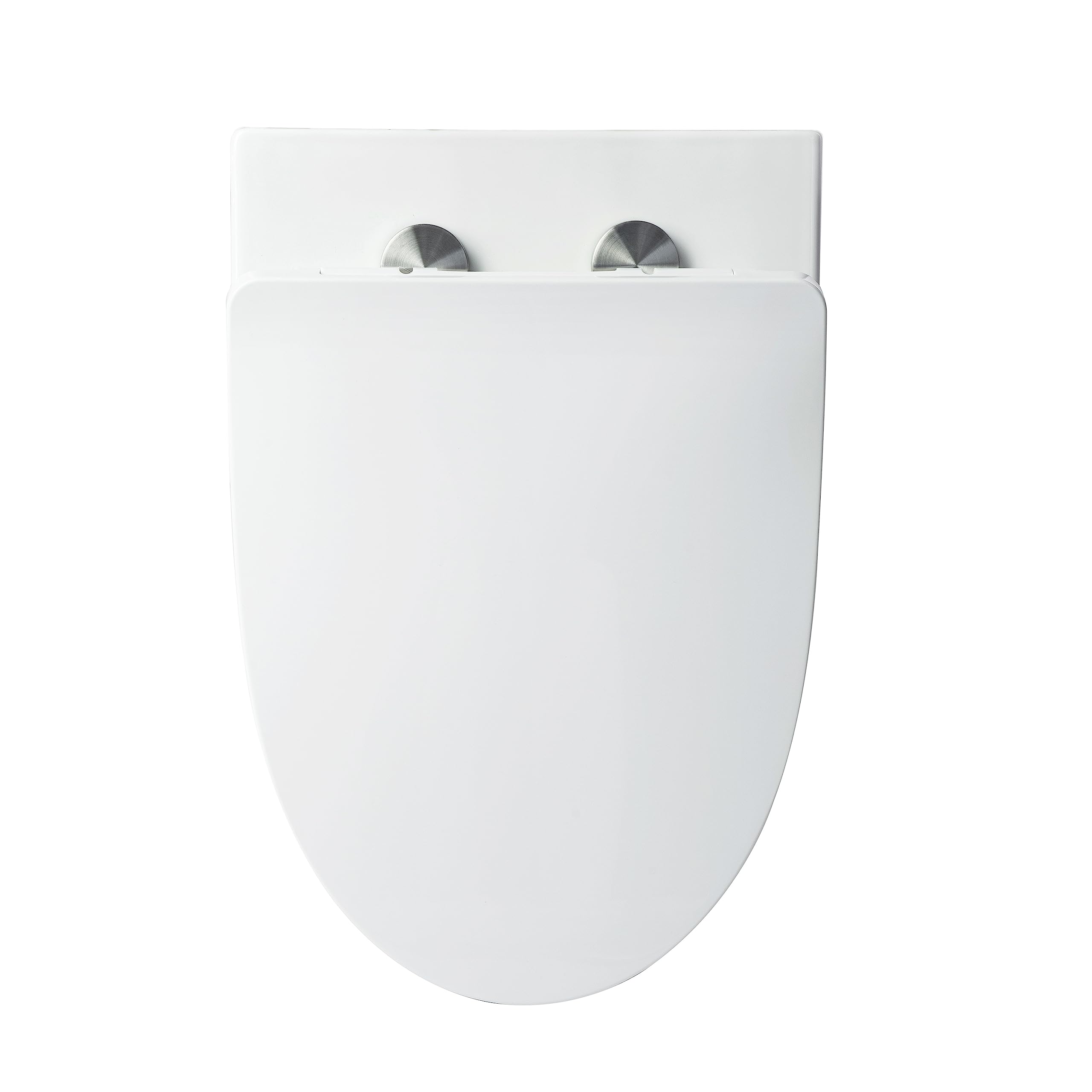 Casta Diva Wall Mounted Toilet - Elongated Tankless Modern Design with Soft Close Seat, 1.1/1.6 GPF Dual Flush Water Saving, White - Perfect for Small Bathrooms, Powder Rooms & Contemporary Homes