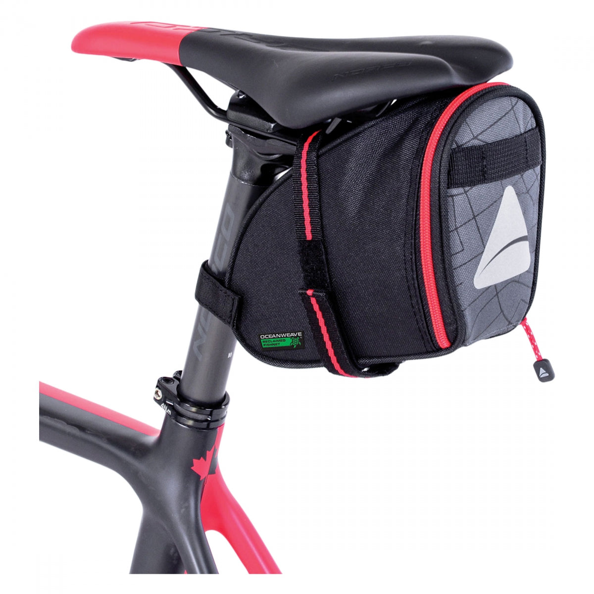 Axiom Seymour Oceanweave Wedge 1.3 Saddle Bag - Waterproof Bike Bag for Cycling, Commuting & Outdoor Adventures - Black