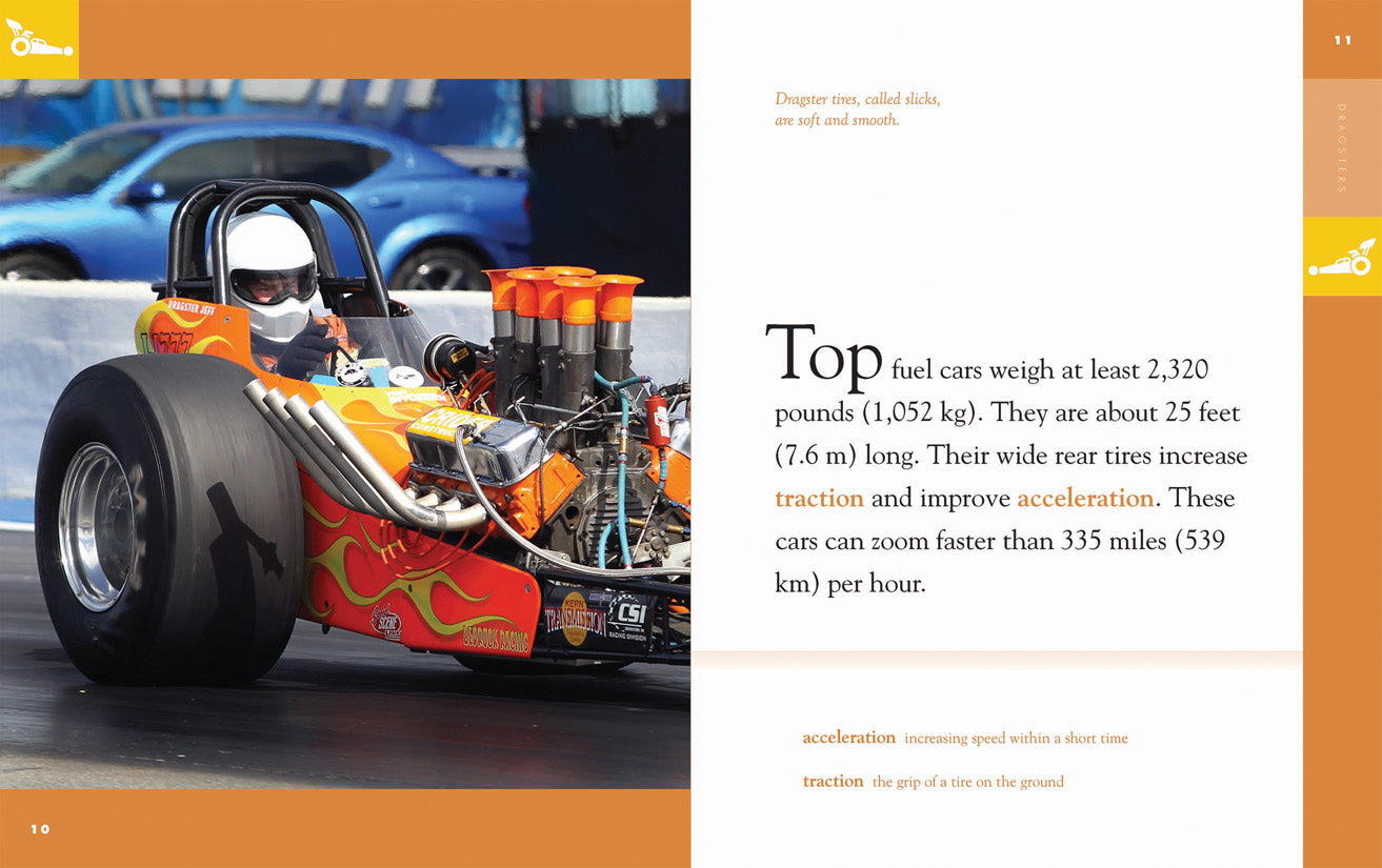 Dragsters 9781640262867 - High-Speed Racing Cars Book for Kids & Adults | Perfect for Motorsport Fans, Classroom Learning & Gift Ideas