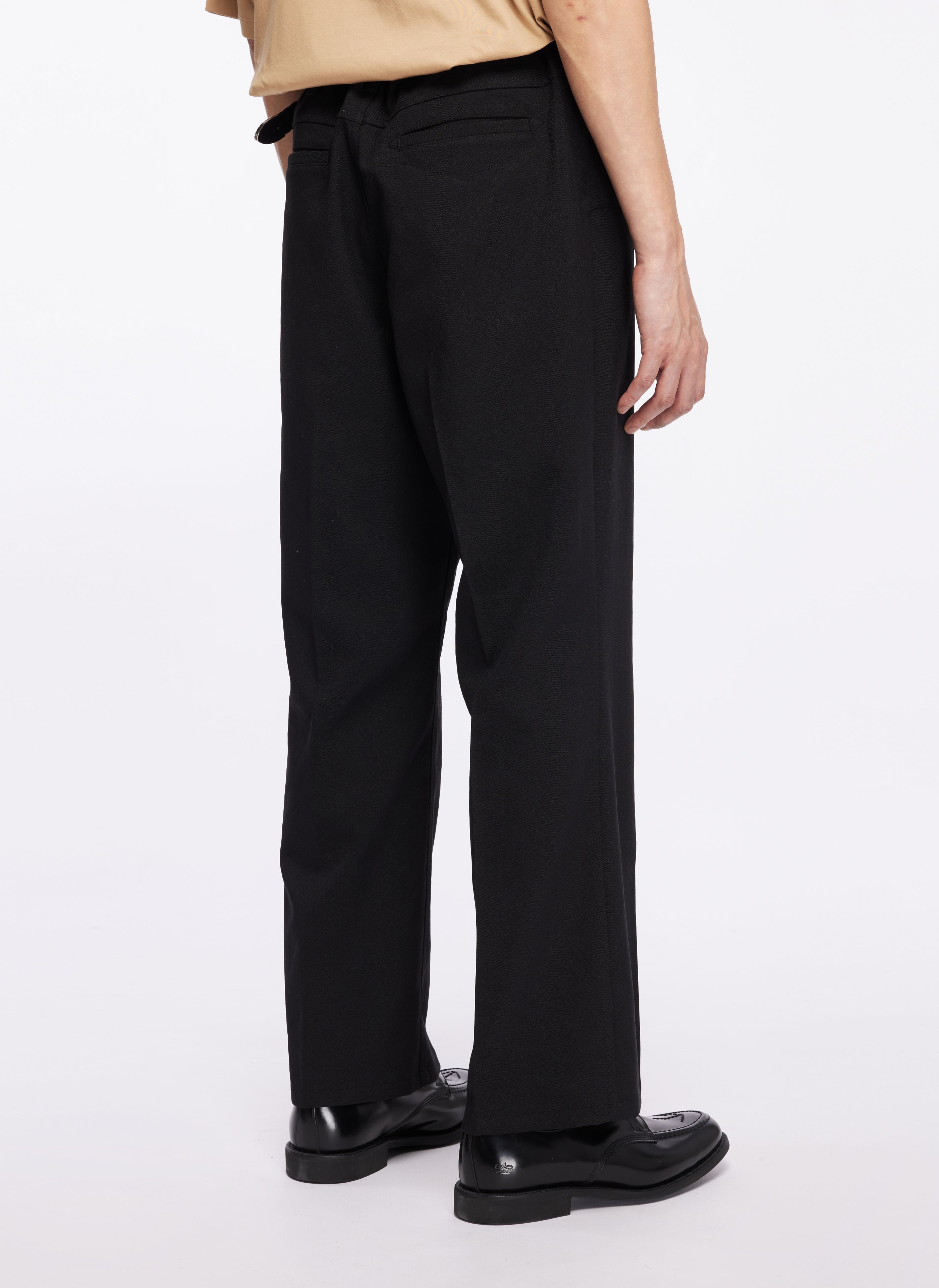 Wool-Like Polyester Bootcut Flare Pants for Women - Comfortable Stretch Office Pants & Casual Winter Work Pants