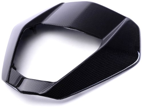 Bestem CBKT-D6912-FFR Black Carbon Fiber Front Fairing for KTM DUKE 690 2012 Motorcycle | Lightweight & Durable Replacement Part | Perfect for Street Riding & Performance Upgrades