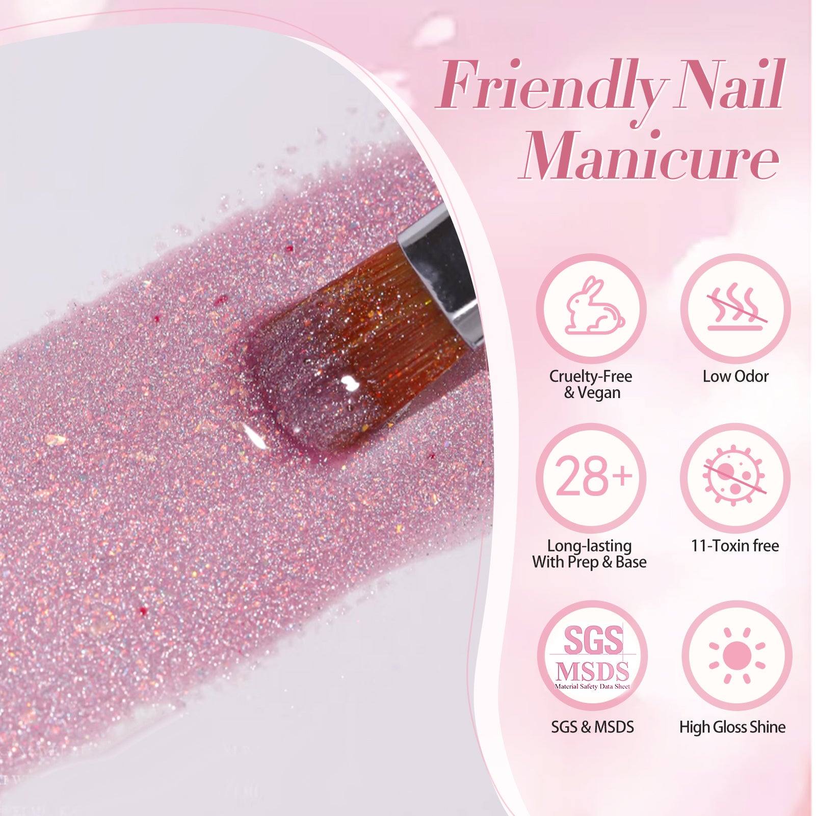 Temperature-Sensitive Pink Cat Magnetic Gel Polish - 15ml Empty Dream MY295 | Perfect for Nail Art, DIY Manicures & Creative Nail Designs