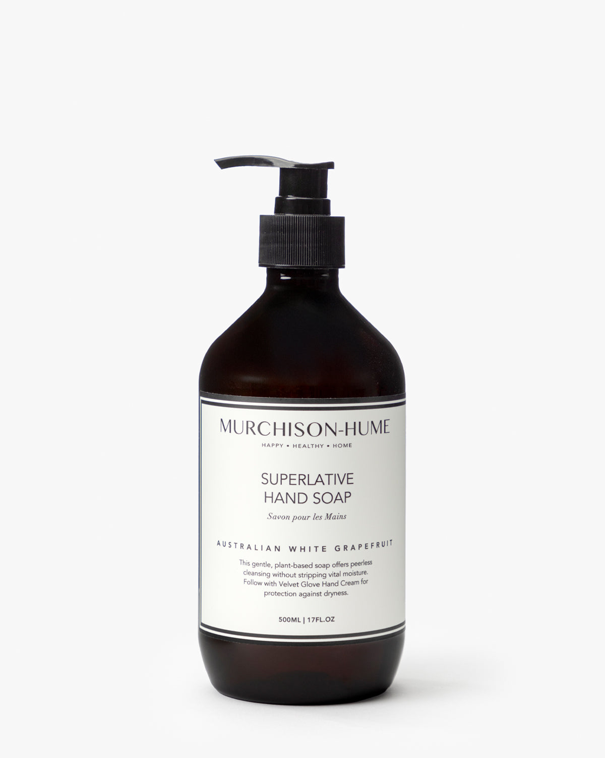 Murchison Hume Natural Hand Soap Refill - Organic Plant-Based Foaming Soap for Kitchen & Bathroom - Eco-Friendly & Cruelty-Free (Lavender, 16.9 fl oz) - Perfect for Home, Office, and Travel Use