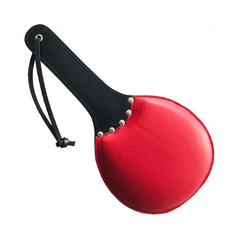 Premium Rouge Leather Padded Ping Pong Paddle Set (Black/Red) - Professional Table Tennis Racket for Indoor/Outdoor Play, Training & Competitive Matches