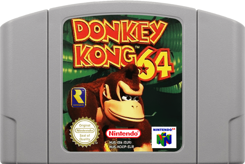 Donkey Kong 64 Game for Nintendo 64 (N64) - PAL Version - Classic Adventure Platformer for Retro Gaming Enthusiasts - Perfect for Collectors and Nostalgic Play