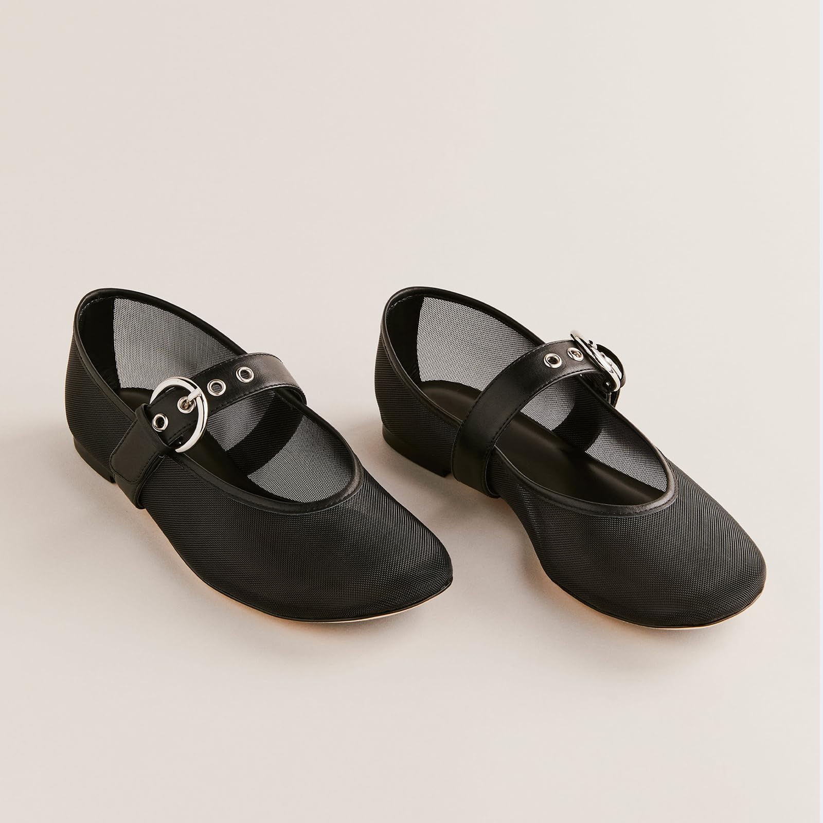 Yishaweiqi Women's Ballet Flats with Buckle Strap - Comfortable Mary Jane Ballerina Shoes for Women | Slip-On Casual Shoes for Work, Walking & Everyday Wear