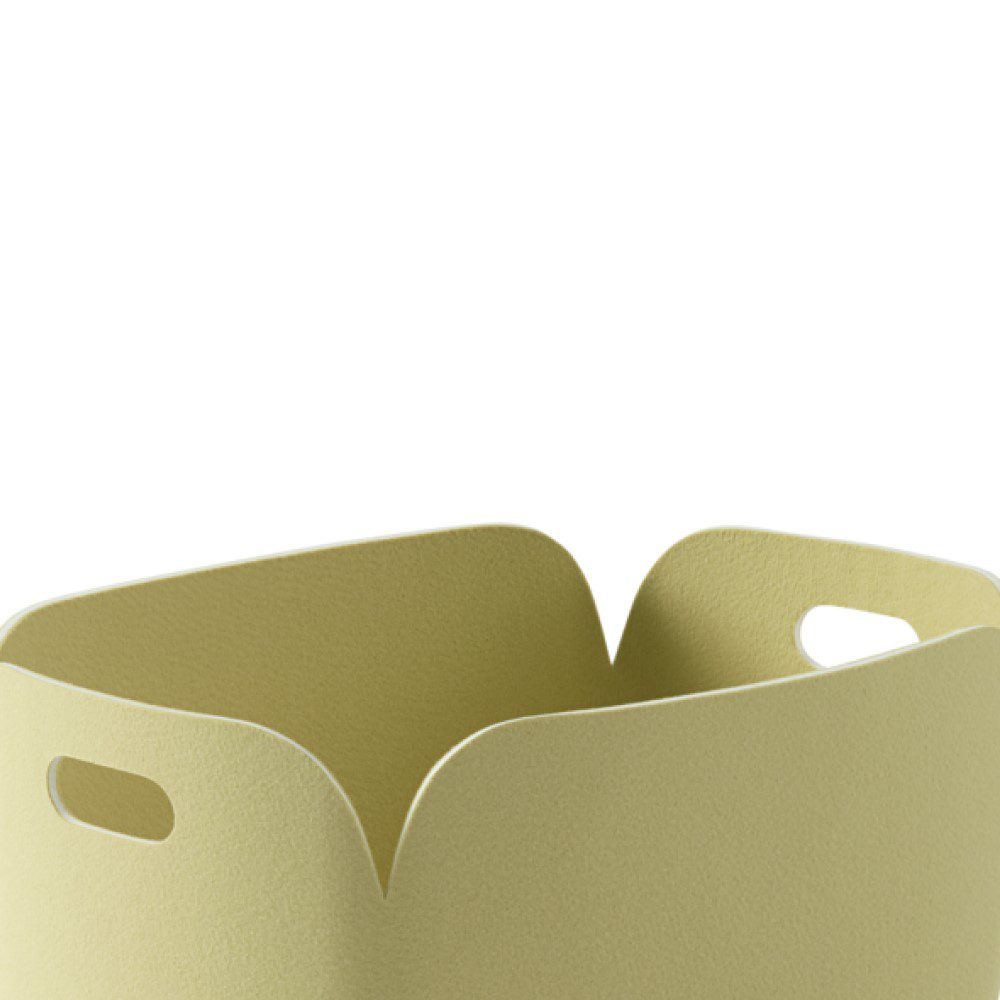 MUUTO Restore Basket - Eco-Friendly Woven Storage Bin in Beige Green | Perfect for Home Organization, Nursery, and Laundry Room Decor