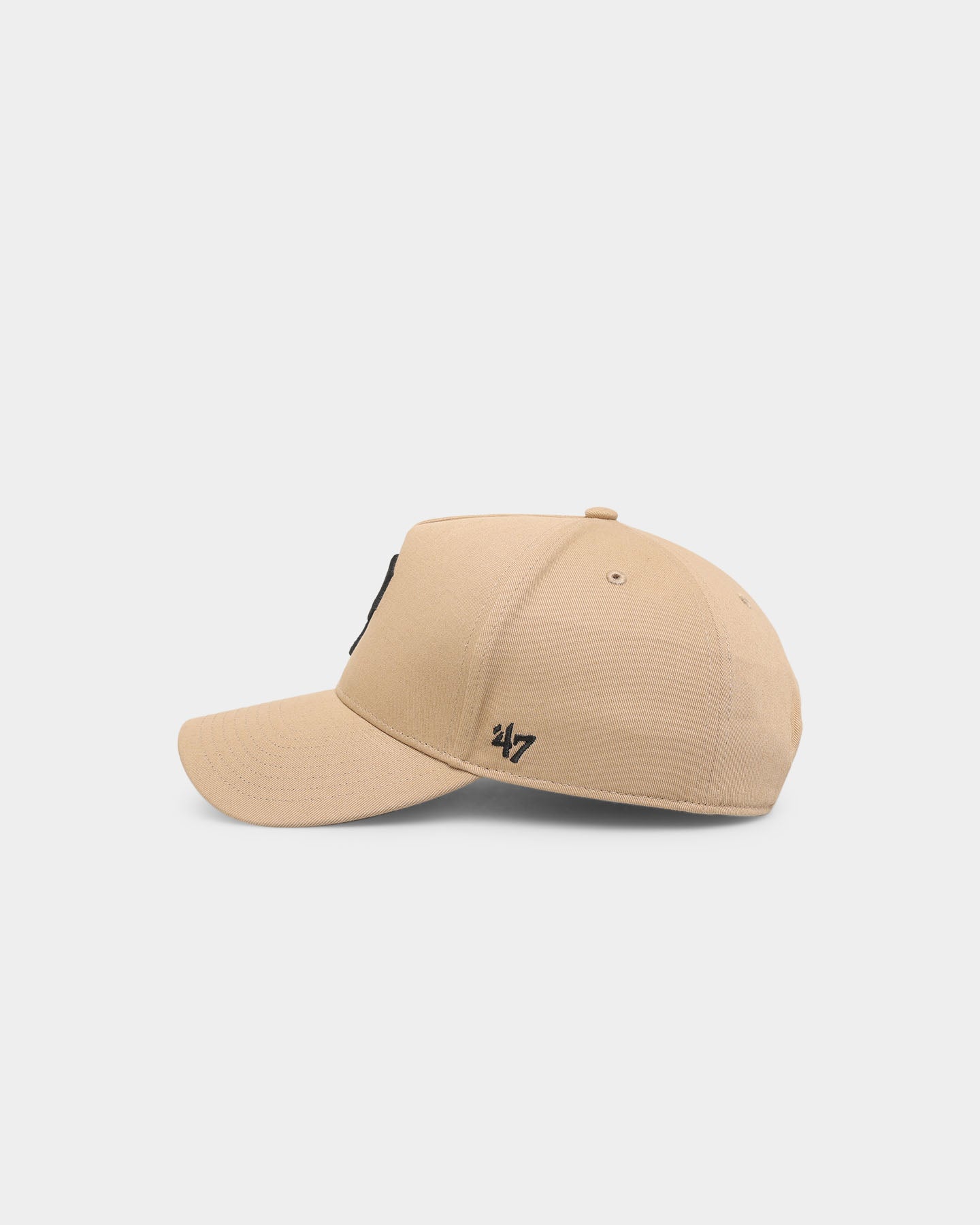 47 Brand Pittsburg Pirates 'Khaki Stadium' Sure Shot 47 MVP DT Snapback Hat - Khaki/Black Adjustable Baseball Cap for Men & Women - Perfect for Sports Games, Casual Wear & Fan Collections