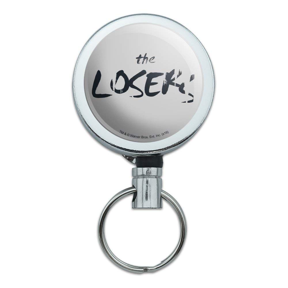 IT: Chapter 2 The Losers Club Heavy Duty Metal Retractable ID Badge Holder - Key Card & Tag Reel with Belt Clip - Perfect for Office, Security, Hospital & Event Staff