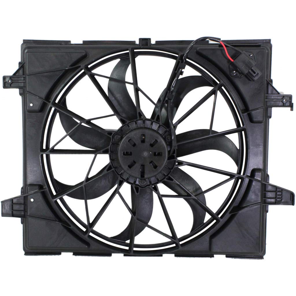 2011-2019 Jeep Grand Cherokee Radiator Fan - Single Fan Replacement Part CH3115170 | 55037992AD | Standard Duty Cooling System | Perfect for Off-Roading & Daily Commuting