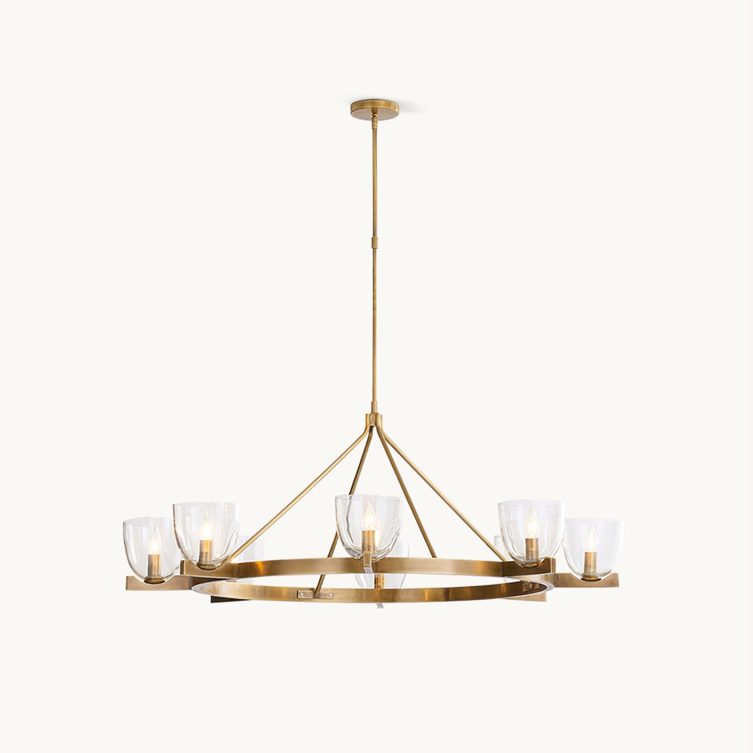 Elegant Carlton Crystal Chandelier - Modern Ceiling Light Fixture for Dining Room, Living Room & Bedroom | Perfect for Home Decor & Wedding Venues