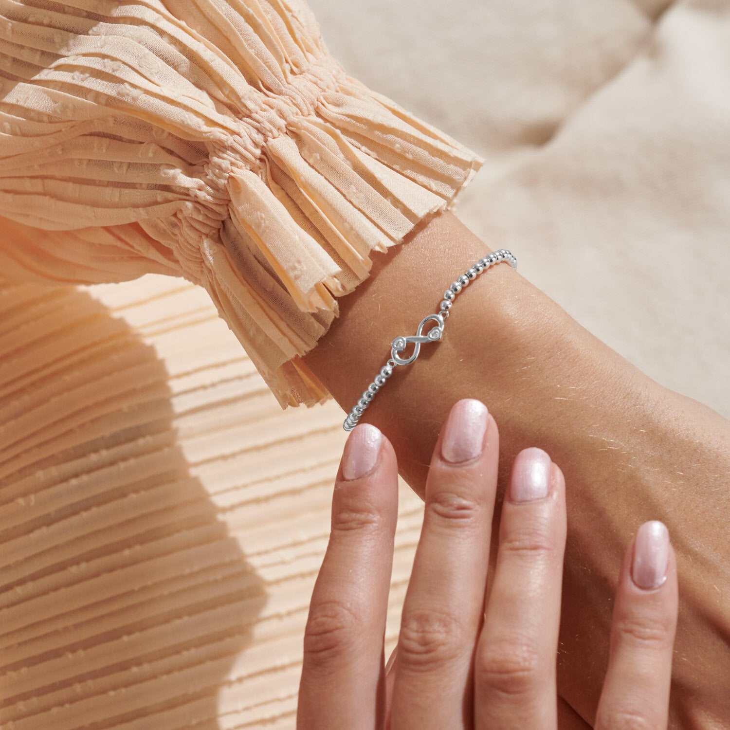 Joma Jewellery Bracelet - A Little Happiest with You - Elegant & Dainty Charm Bracelet for Women - Perfect for Gifts, Anniversaries & Everyday Wear