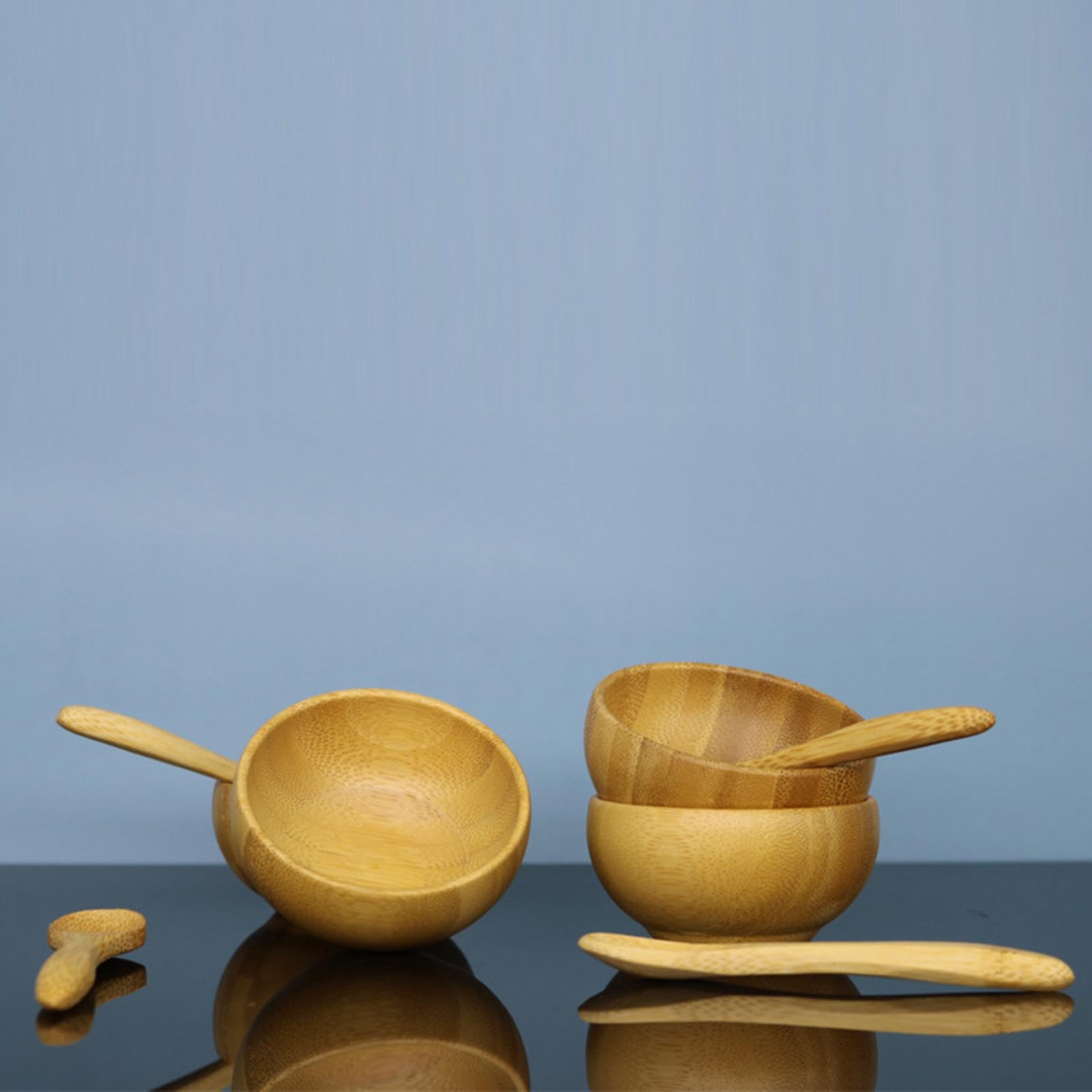 Premium Bamboo Mask Mixing Bowl Set with Spoon - Natural Skincare Tools for DIY Face Masks & Beauty Treatments - Perfect for Home Spa, Self-Care, and Professional Salon Use
