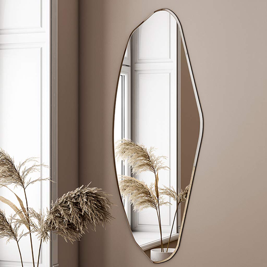 Wall-Mounted Dressing Mirror | Irregular Full-Length Mirror for Living Room, Bedroom & Entrance | HD Explosion-Proof Bathroom Mirror | Perfect for Home Decor, Outfit Check & Vanity Area