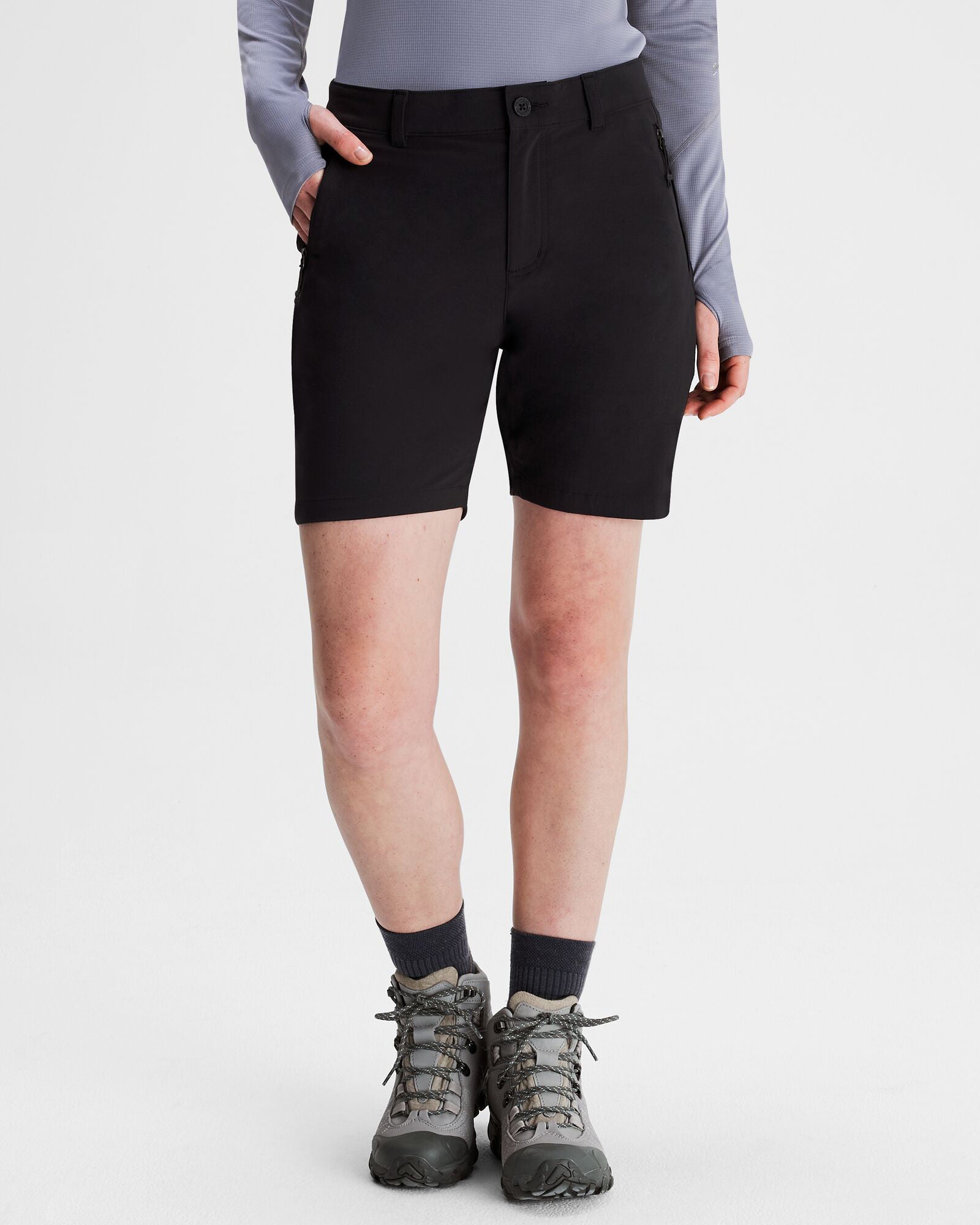 Flinders Women's 7-Inch Athletic Shorts - Black | Comfortable Workout & Running Shorts for Yoga, Gym & Casual Wear