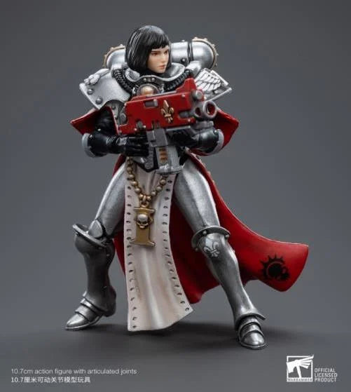 JOYTOY Warhammer 40k Adepta Sororitas Battle Sisters - Order of the Argent Shroud Sister Irmengard Action Figure | Collectible Miniature for Tabletop Gaming, Display & Warhammer 40k Fans
