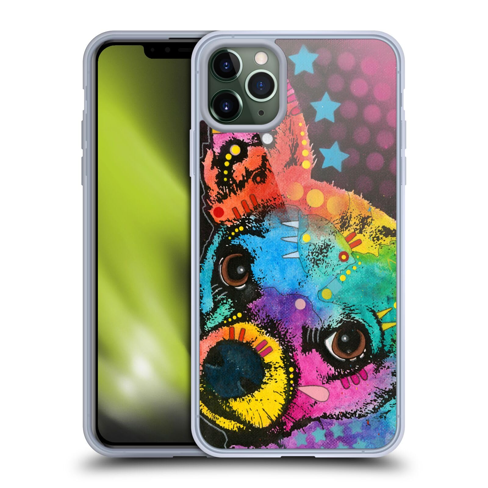 Officially Licensed Dean Russo Pop Chihuahua Dogs Soft Gel Phone Case for Apple iPhone 11 Pro Max - Cute Protective Cover for Everyday Use, Travel & Gifts