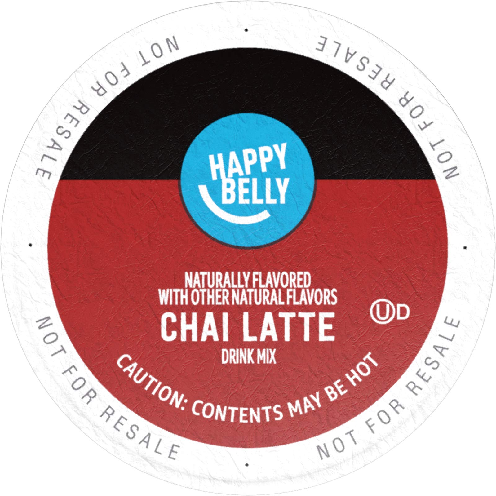 Happy Belly Chai Latte Tea Pods - 24 Count, Compatible with Keurig 2.0 K-Cup Brewers | Single Pack | Perfect for Morning Energy & Afternoon Relaxation at Home or Office