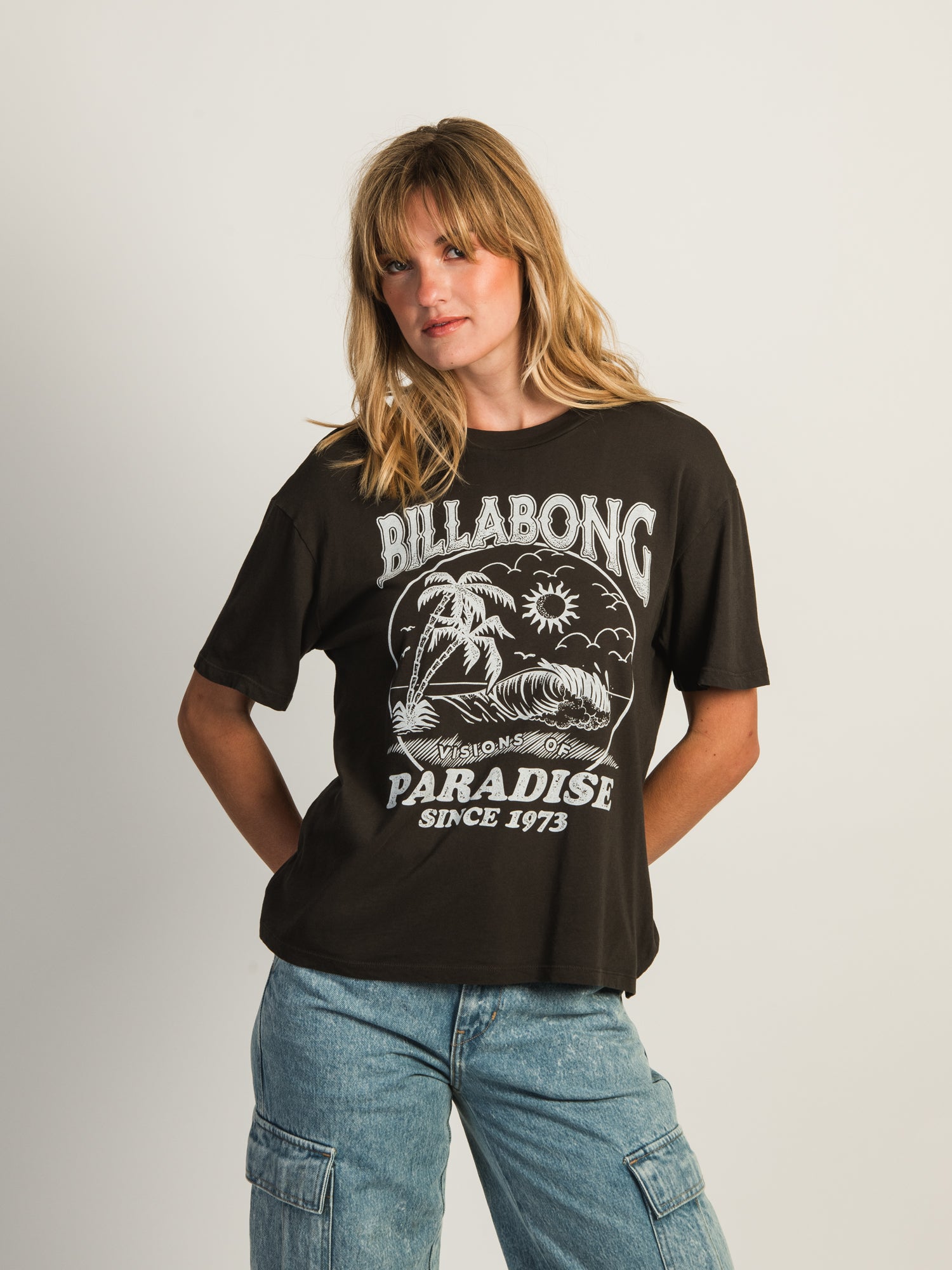 BILLABONG Paradise Here T-Shirt - Men's & Women's Casual Graphic Tee for Beach, Surfing & Summer Outfits