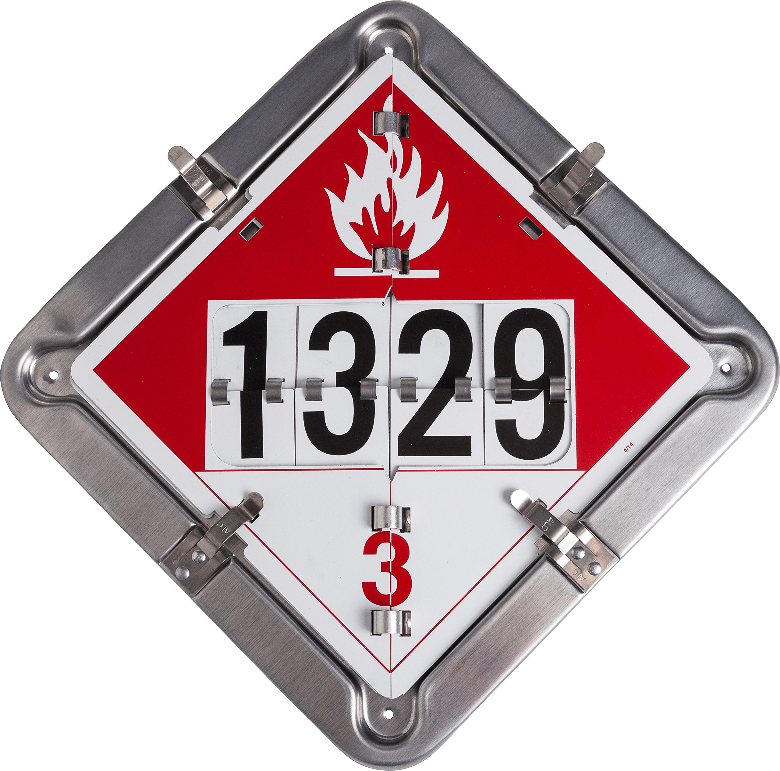 Brady 63214 Bulk Liquid Placard - 1 Each - Durable Hazard Warning Sign for Chemical Storage & Workplace Safety