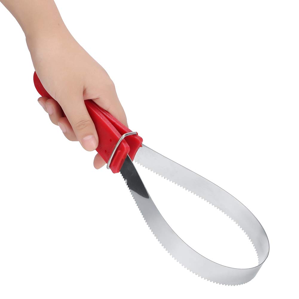 Premium Stainless Steel Dual-Sided Shedding Blade for Horses & Dogs - Heavy Duty Grooming Brush with Non-Slip Handle - Perfect for Removing Loose Hair, Undercoat & Mats During Shedding Season