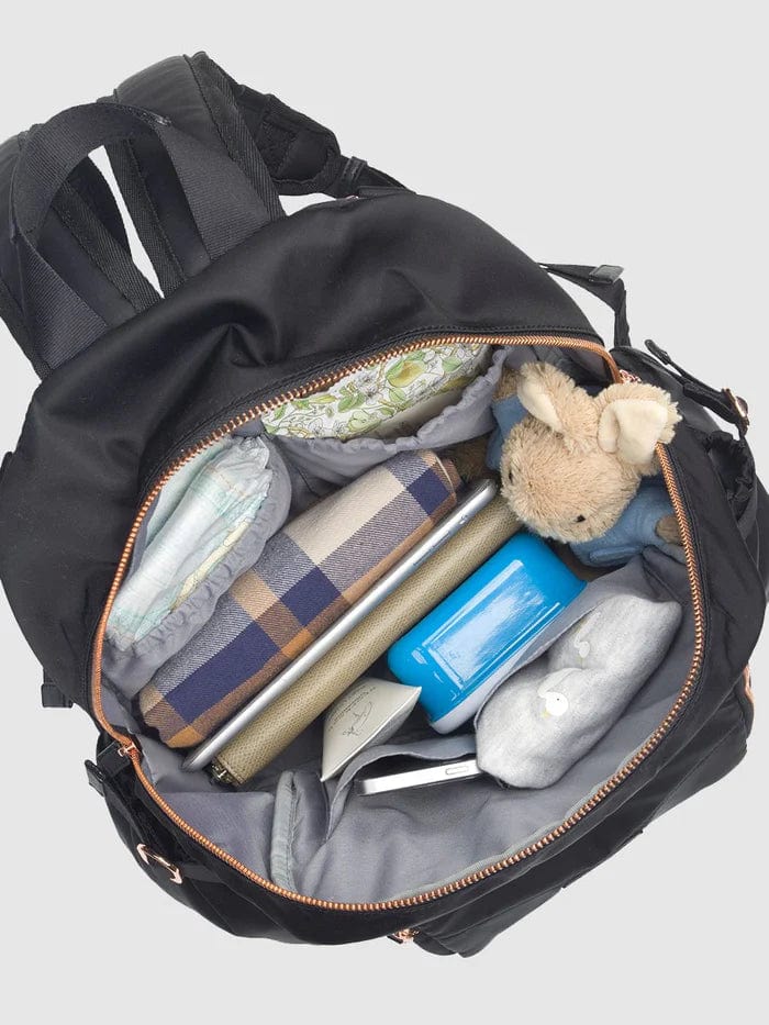 Storksak Hero Quit Backpack - Stylish & Functional Diaper Bag for Parents - Perfect for Travel, Daycare & On-the-Go Moms (Black)